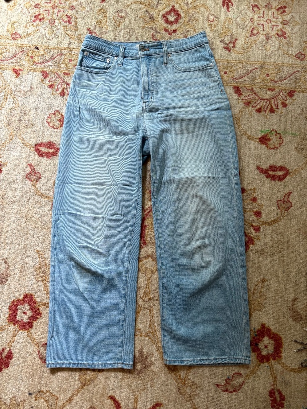 Madewell Slim Wide-Leg Crop Jeans size 29 in light wash